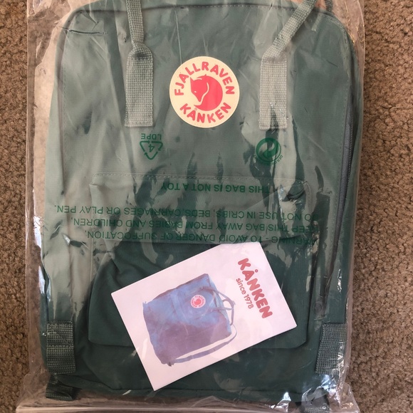 Fjallraven Kanken Backpack Color Frost Green - Picture 3 of 8